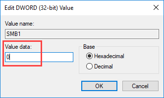 disable-smbv1-enter-value-data disable-smbv1-enter-value-data