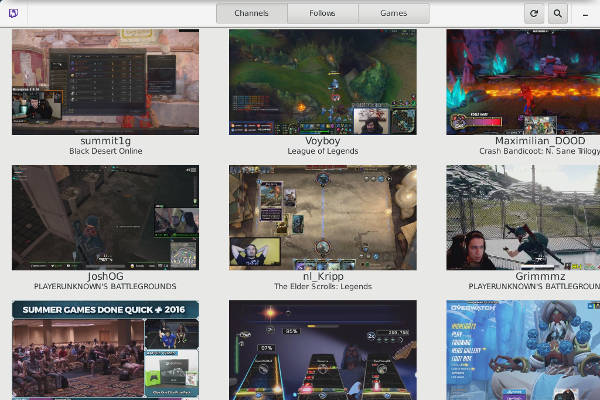 GNOME Twitch on Debian GNOME Twitch on Debian