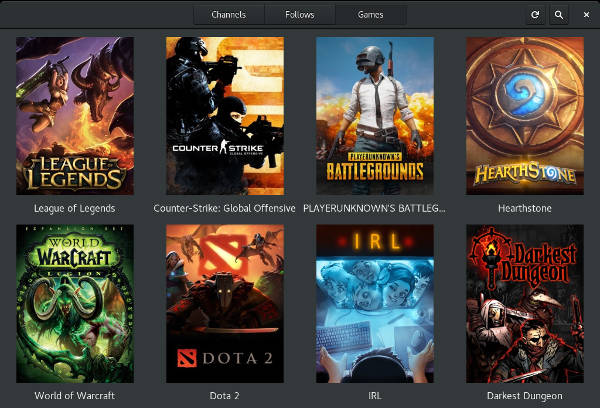 GNOME Twitch on Fedora GNOME Twitch on Fedora