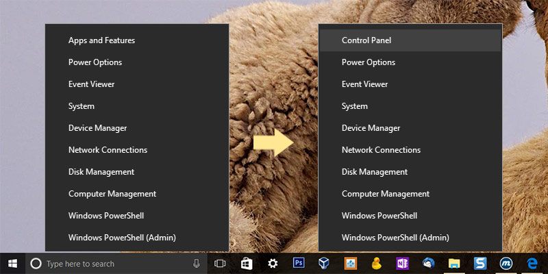 How to Show the Control Panel Option in Windows 10’s “Win + X” Menu Featured Image