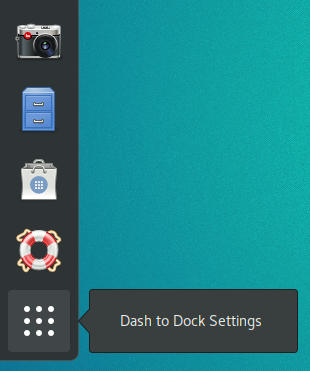 GNOME Dash To Dock Settings