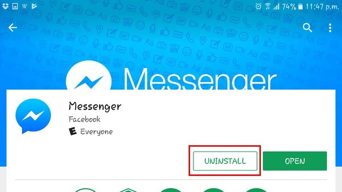 uninstall-messenger uninstall-messenger