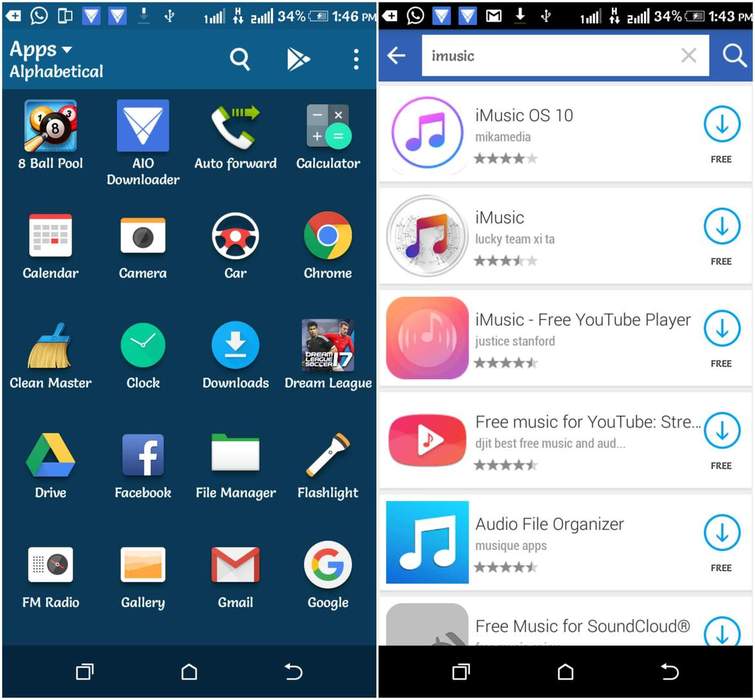 Using AIO Downloader to download iOS apps on Android.