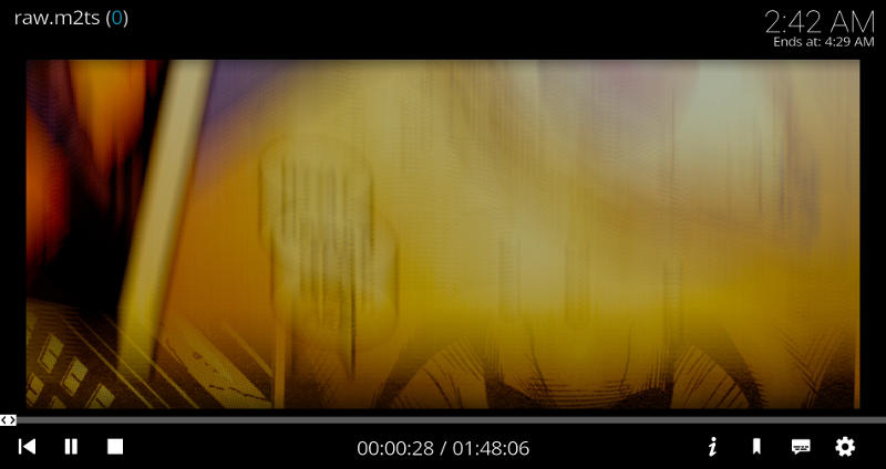 Kodi Playing MakeMKV Stream