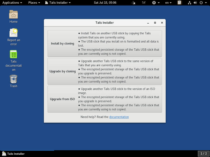 Install Tails On the Second USB