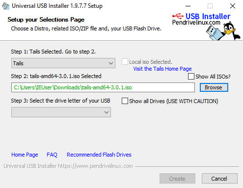 Windows Universal USB Installer