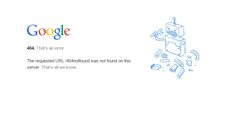 404 Error Page