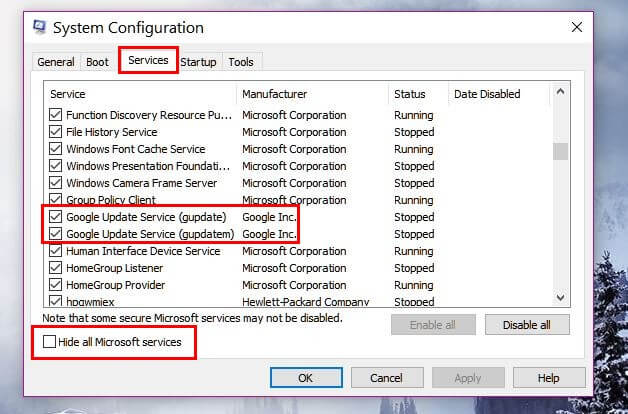 chrome-services-google chrome-services-google