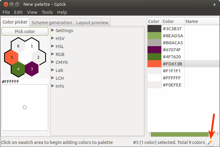 color-picker-linux-gpick color-picker-linux-gpick