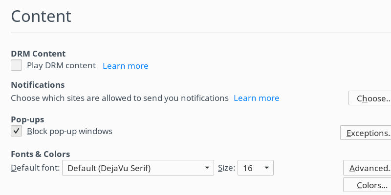 Firefox Content Firefox Content