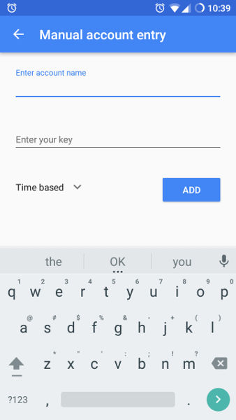 Google Authenticator Setup