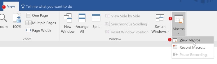 word-macro-view