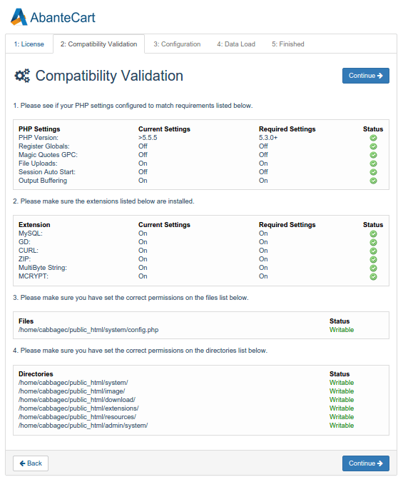 abantecart-compaibility