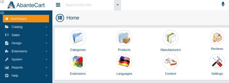 abantecart-dashboard