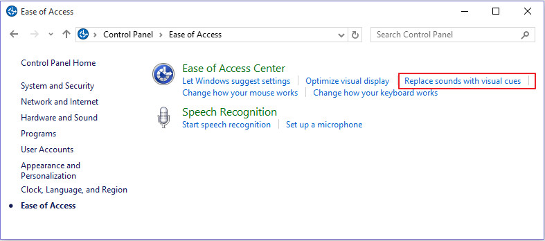 ease-of-access-center-menu