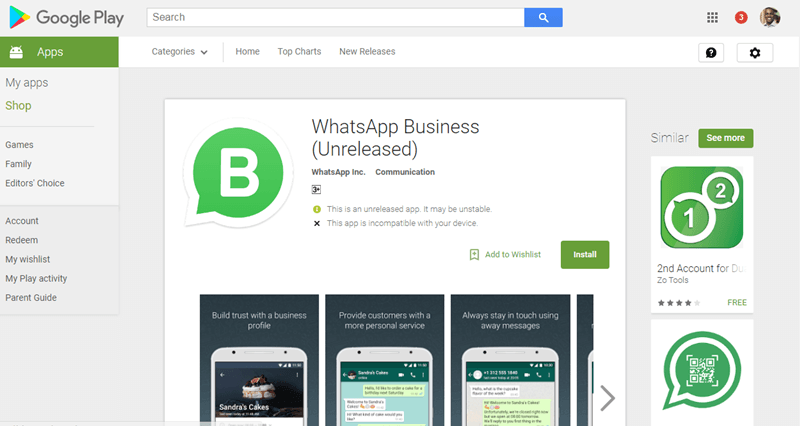 whatsapp-business-play-store-testers
