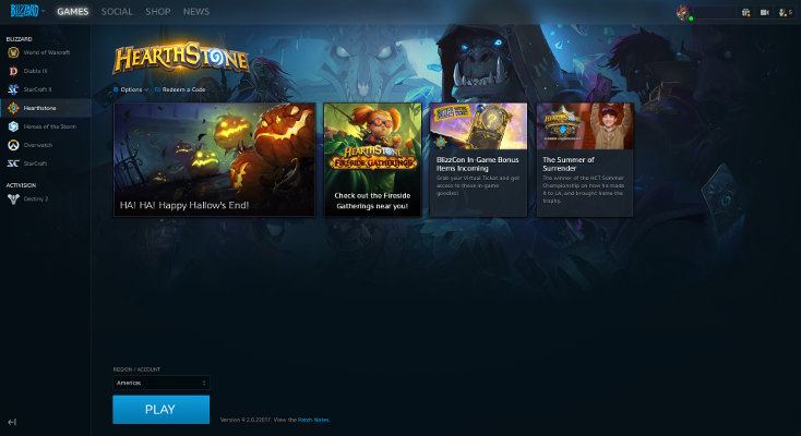 Hearthstone Installed Battle.net Hearthstone Installed Battle.net