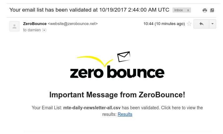 zerobounce-email-notification