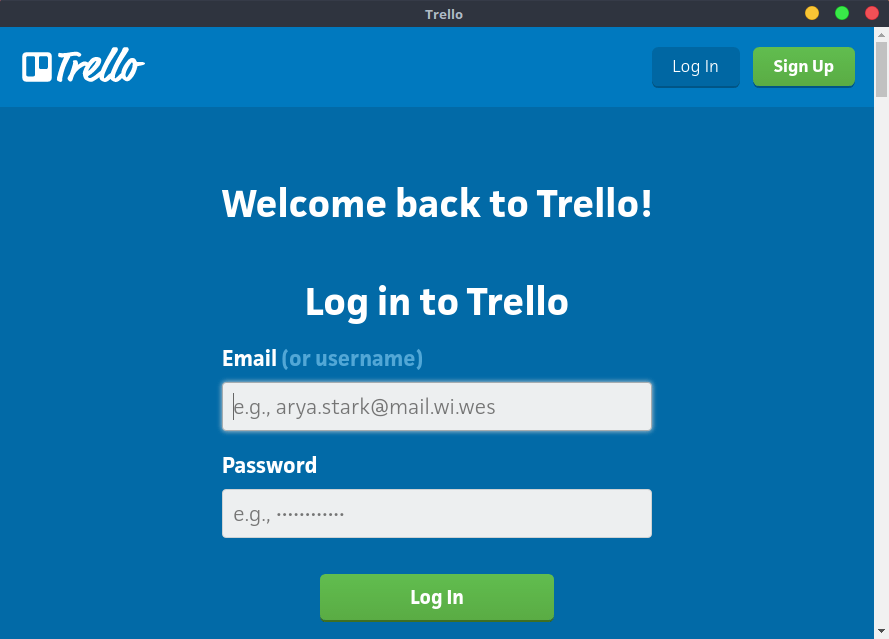 Trello Linux Client