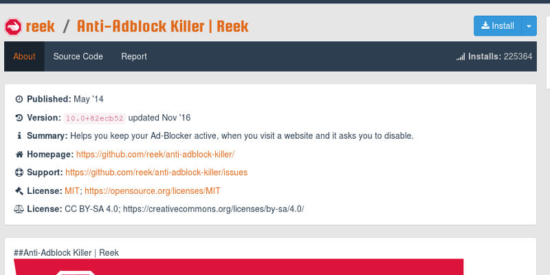 Get Anti-Adblock Killer Get Anti-Adblock Killer