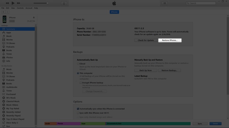 You can reboot your iPhone, using the iTunes app. 