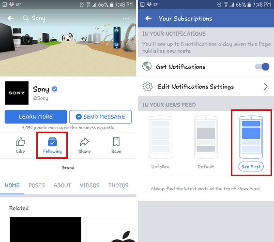 facebook-androidsony