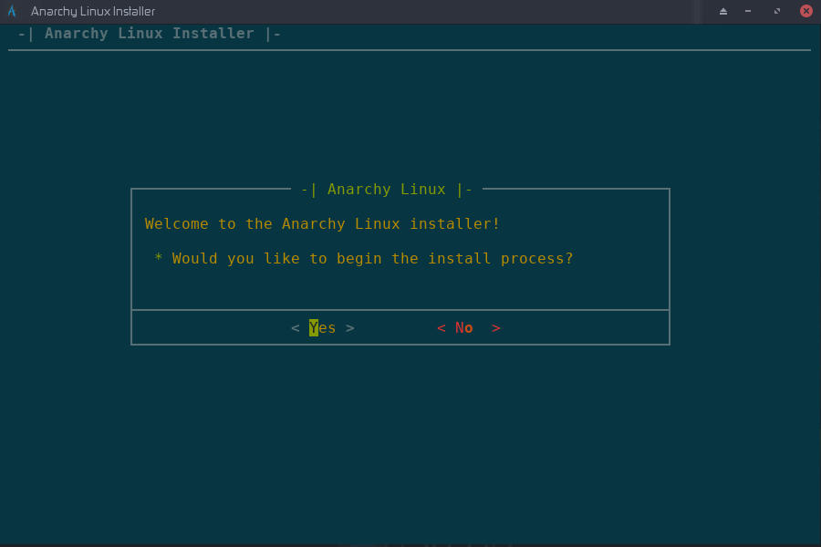 Anarchy Begin Install