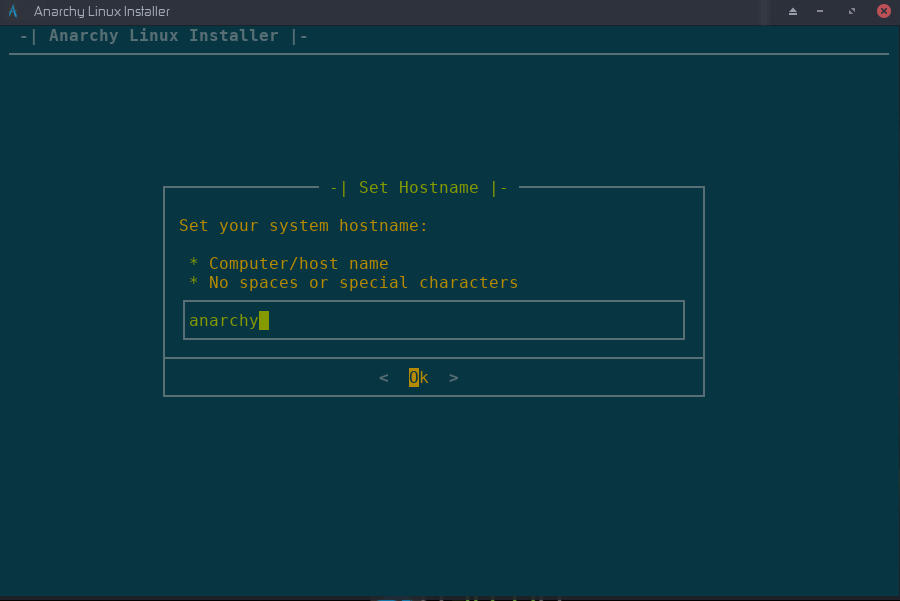 Anarchy Hostname