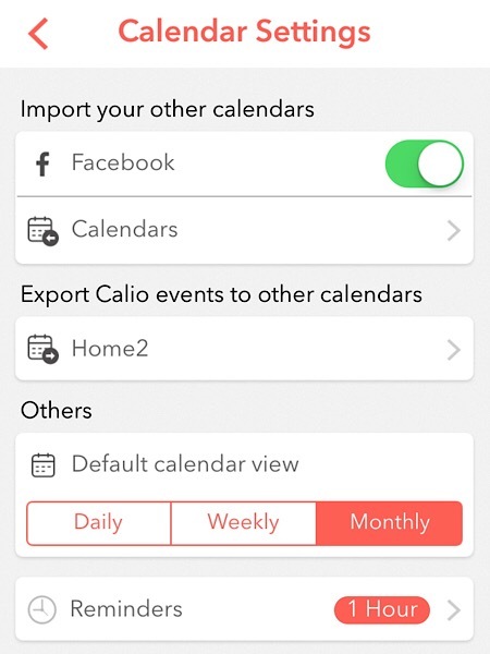 calio-settings calio-settings