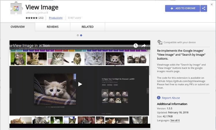 view-image-chrome-extension