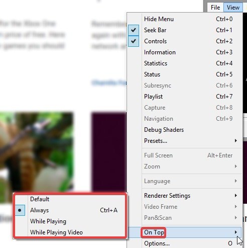 borderless-player-on-top