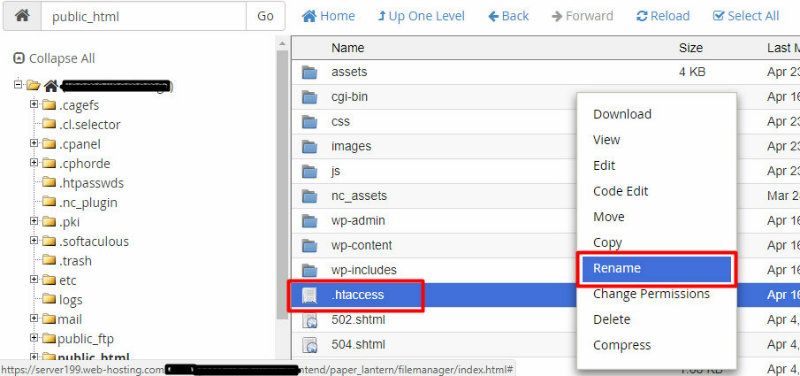 fix-wordpress-problems-htaccess-file