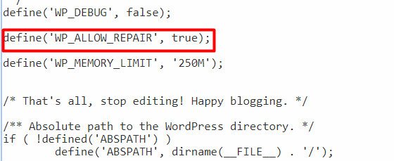 fix-wordpress-problems-wp-allow-repair