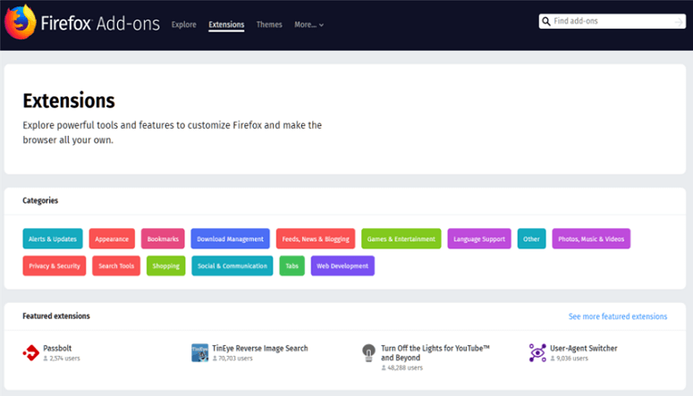 browsers-firefox-extensions-library