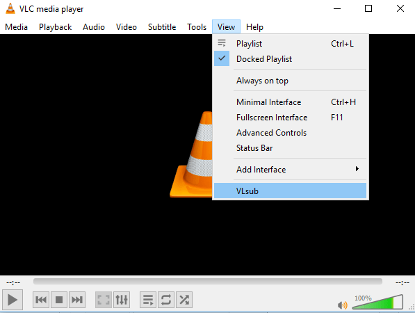 Adding subtitles in VLC Media Player.