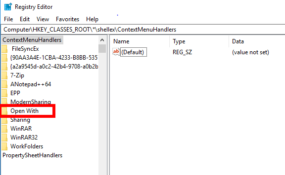 open-with-not-working-windows-10-open-with-key