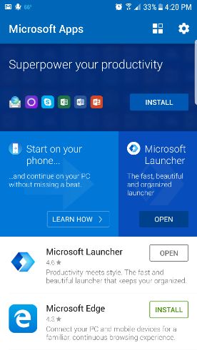 android-windows-microsoft-apps