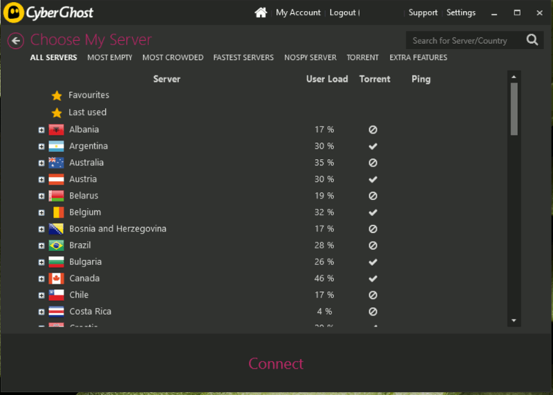 cyberghost-choose-my-server