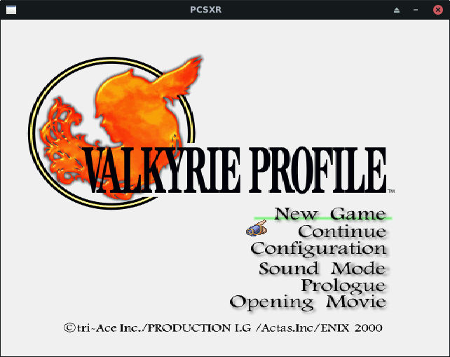 PCSXR Running Valkyrie Profile