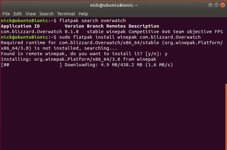 Install Overwatch With Winepak