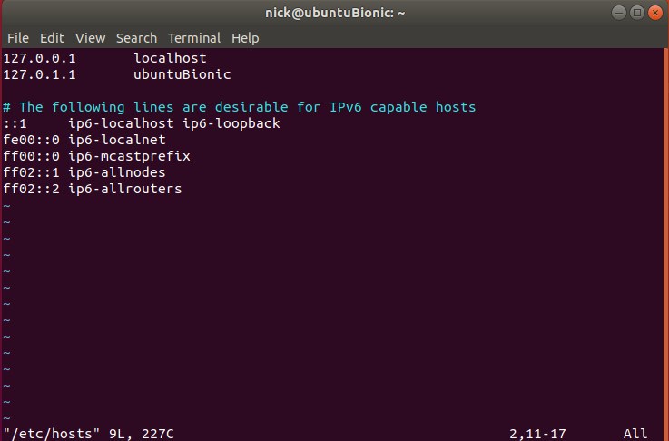 Linux Hosts File Linux Hosts File