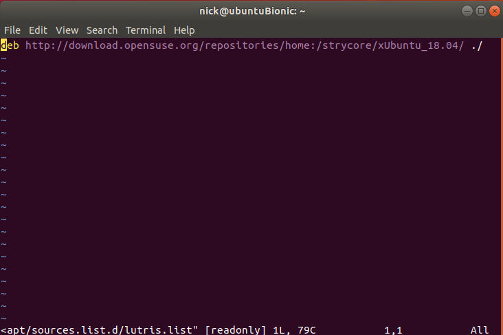 Add the Lutris Repository