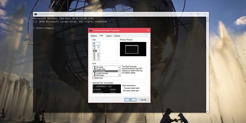How to Add Custom Fonts to Command Prompt in Windows 10