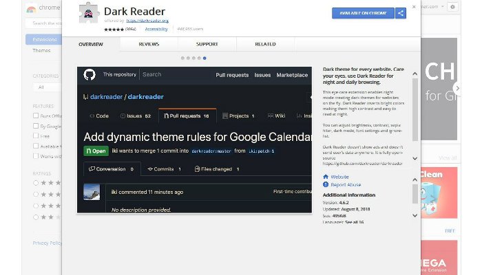 dark-chrome-reader