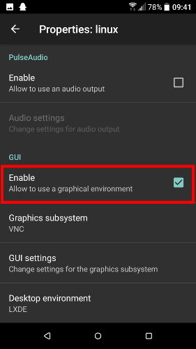 install-linux-deploy-android-enable-gui