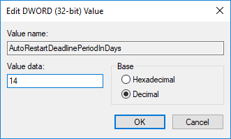 win10-auto-restart-schedule-enter-number-of-days-in-value-data win10-auto-restart-schedule-enter-number-of-days-in-value-data