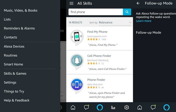 Screenshots of Alexa enabling new skills Screenshots of Alexa enabling new skills