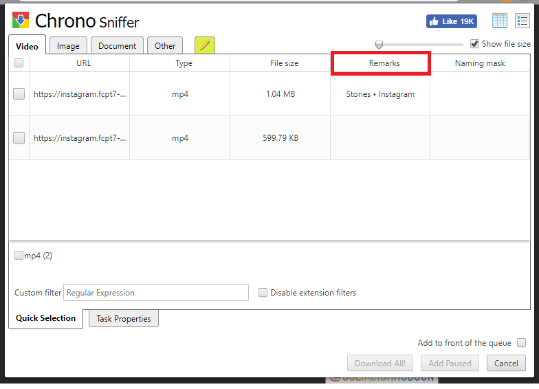 Chrono Sniffer Instagram Stories e1630032032425