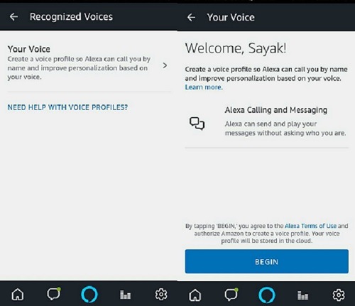 Voice profiles in Alexa Voice profiles in Alexa