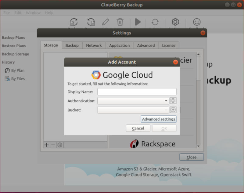 CloudBerry Google Storage